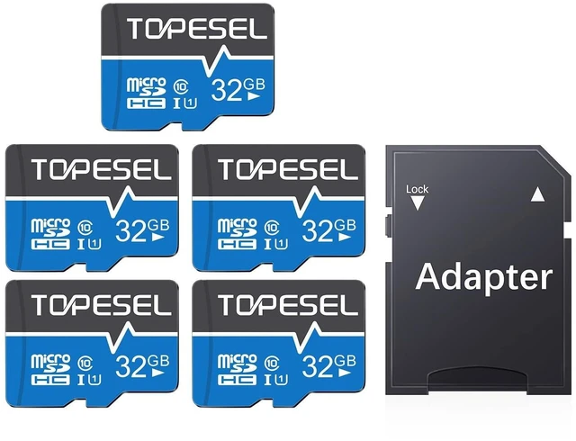 Alt view image 6 of 10 - TOPESEL 32GB Micro SD Card 5Pack Micro-SDHC Memory Card UHS-I, High Speed Flash TF Card for Camera/Smartphone/Dash Cam/Tablet/PC, C10, U1(32GB 5Pack)