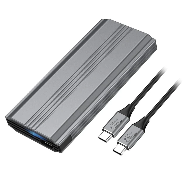 Alt view image 6 of 10 - Xiwai 20Gbps USB Adapter Reader Case Type-C USB3.2 USB4 to M-Key M.2 NGFF NVME SATA SSD PCBA Enclosure 2280/2242/2260mm RTL9220