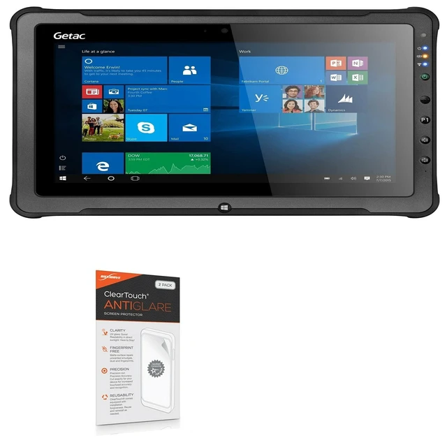 Alt view image 6 of 10 - BoxWave Screen Protector Compatible with Getac F110 (4th Gen) - ClearTouch Anti-Glare (2-Pack), Anti-Fingerprint Matte Film Skin