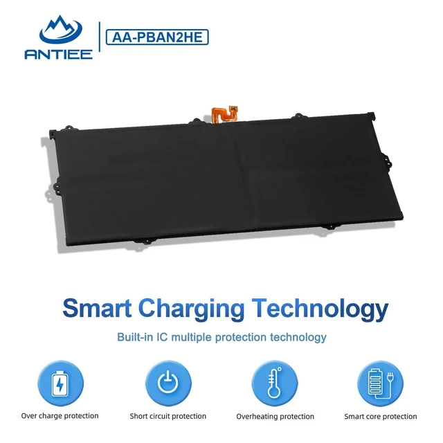 Alt view image 10 of 10 - AA-PBAN2HE Laptop Battery Replacement for Samsung Galaxy Book Go 340XDA NP340XLA-KA4US NP340XLA-KA12US NP340XLA-KA2CA XE340XDA-KA3US-RB XE340XDA-KA1US XE340XDA-KA3 XE340XDA-ka1it 4800mAh 37Wh 7.7V