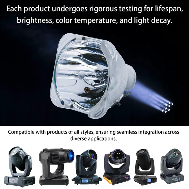 Alt view image 10 of 10 - Msd Platinum 15R 330W Replacement Projector Lamps for Professional Moving Head Beam Lamp, Stage Light Bulb, Moving Head Light