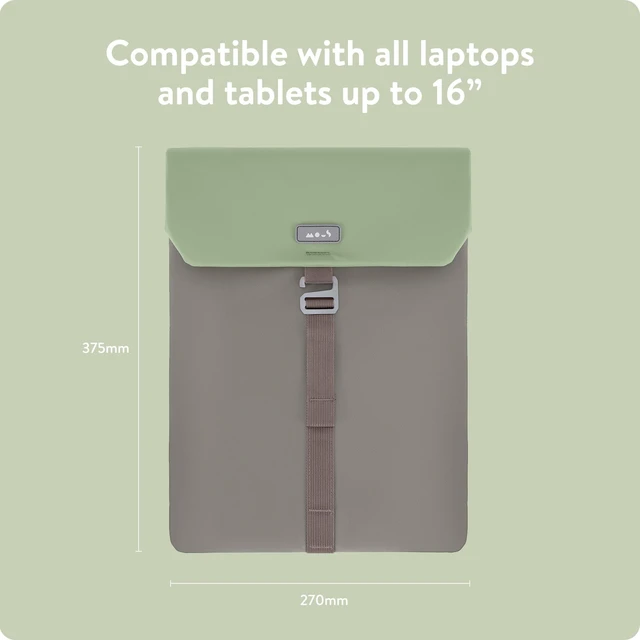 Alt view image 8 of 10 - Mous Laptop Bag 16 inch Case - Universal Laptop Sleeve Water Resistant Durable Cover - Sage