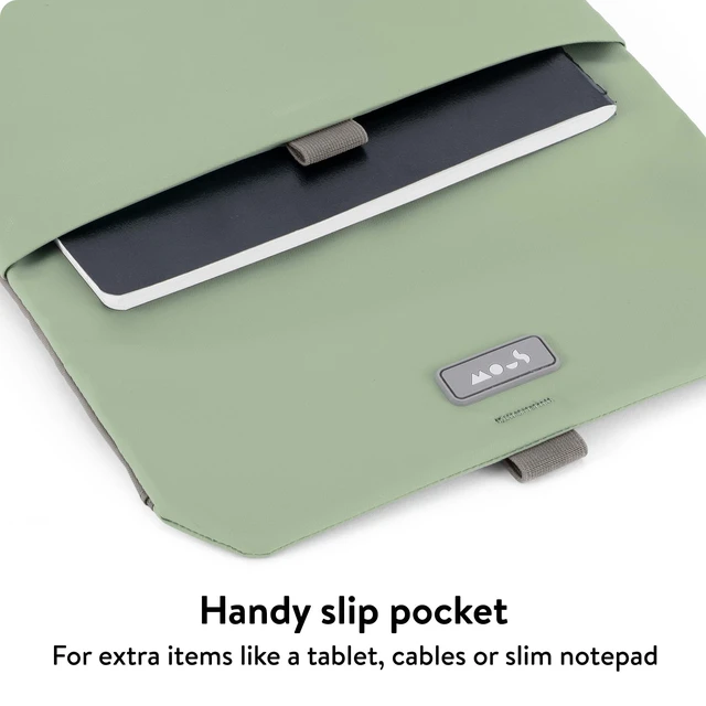 Alt view image 10 of 10 - Mous Laptop Bag 16 inch Case - Universal Laptop Sleeve Water Resistant Durable Cover - Sage