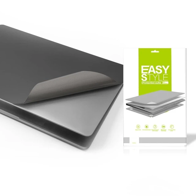 Alt view image 6 of 10 - 4 in 1 Ultra Thin 3M Vinyl Laptop Skin Cover Palm Rest Protector Sticker for 2010~2017 MacBook Air 13.3 Inch 13.3" A1369 A1466 -Gray