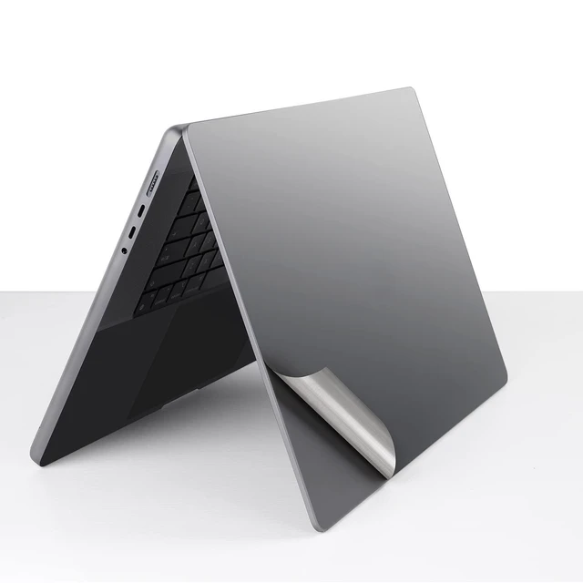 Alt view image 8 of 10 - 4 in 1 Ultra Thin 3M Vinyl Laptop Skin Cover Palm Rest Protector Sticker for 2010~2017 MacBook Air 13.3 Inch 13.3" A1369 A1466 -Gray