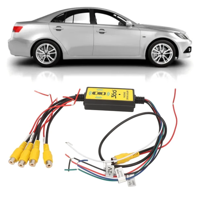 Alt view image 7 of 8 - Intelligent Car Backup Camera Splitter Switch, Features 4 Input & 1 Output, Includes Convenient Remote Control, Ideal Car Video Switcher Converter