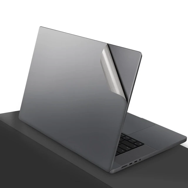 Alt view image 9 of 10 - 4 in 1 Ultra Thin 3M Vinyl Laptop Skin Cover Palm Rest Protector Sticker for 2010~2017 MacBook Air 13.3 Inch 13.3" A1369 A1466 -Gray