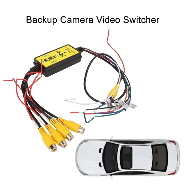 Alt view image 6 of 8 - Intelligent Car Backup Camera Splitter Switch, Features 4 Input & 1 Output, Includes Convenient Remote Control, Ideal Car Video Switcher Converter