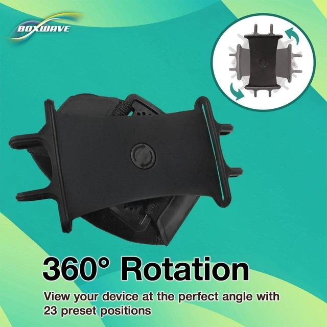 Alt view image 9 of 10 - BoxWave Holster Compatible with Sony NW-E394 - ActiveStretch Sport Armband, Adjustable Armband for Workout and Running - Jet Black