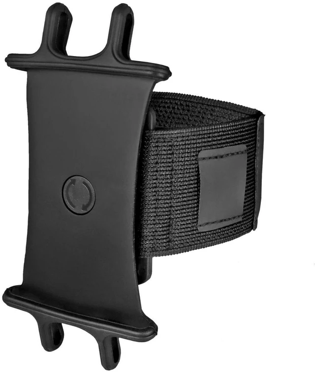 Alt view image 7 of 10 - BoxWave Holster Compatible with Sony NW-E394 - ActiveStretch Sport Armband, Adjustable Armband for Workout and Running - Jet Black