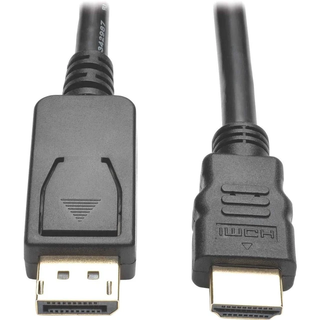 Alt view image 2 of 2 - Tripp Lite DisplayPort to HDMI Adapter Cable, DP with Latches to HDMI (M/M), UHD 4K x 2K/1080p, 6 ft. (P582-006-V2)
