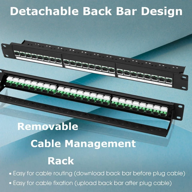 Alt view image 9 of 10 - Xunsomten 1U Fiber Patch Panel with 24 SC APC Singlemode Fiber Optic Adapters Couplers Keystone Jack Modular with White Inline Keystone,Single Mode Connectors SM for Standard 19" Racks, 1pack