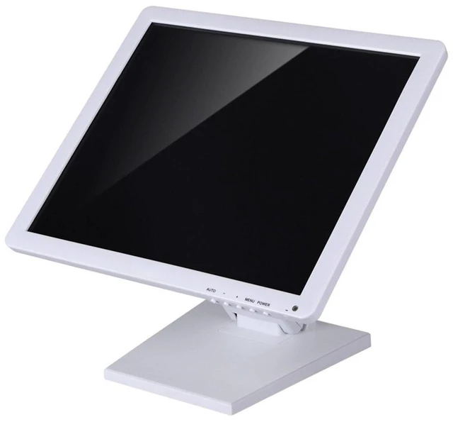 Alt view image 10 of 10 - WEARSON Single Adjustable LCD Monitor Stand Mount Folding VESA Monitor Desk Stand with VESA Hole 75x75mm 100x100mm (White)