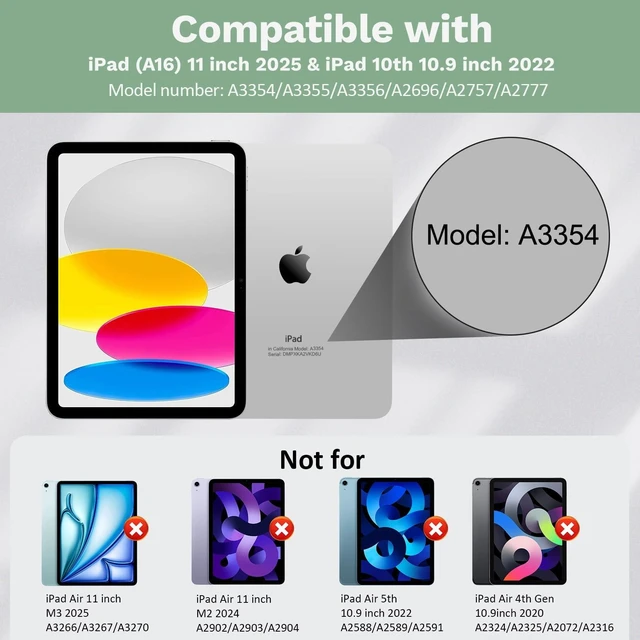Alt view image 7 of 10 - MoKo Touch Keyboard Case for iPad (A16) 11th Generation 11 inch 2025, iPad 10th Generation 10.9 inch Case with Pencil Holder, 7 Colors Backlit Multi-TrackPad Detachable Bluetooth Keyboard, Green