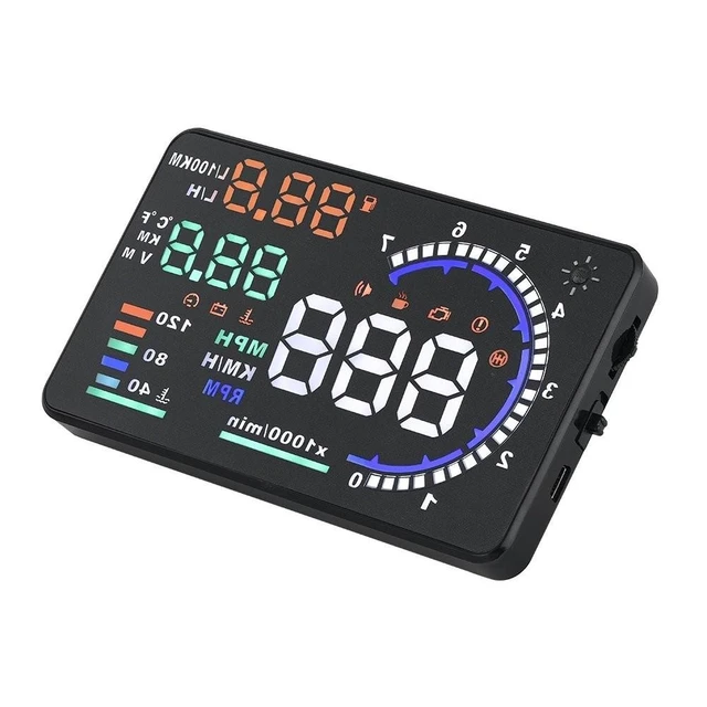 Alt view image 4 of 6 - VGEBY 5.5'' OBD II Car HUD Auto Windshied Reflective Screen Speed Display Hud Display Car Hud Screen Heads-Up Display Speedometer Fusion 2016