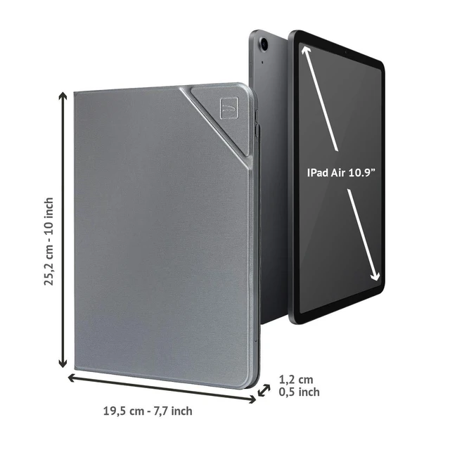 Alt view image 8 of 10 - TUCANO Metal CASE Compatible with 10.9" iPad Air 2020 or iPad Pro 11" with Pencil Slot for Charging