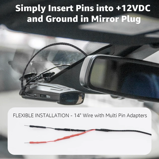 Alt view image 10 of 10 - Sousery 3PCS RJ11 Replacement Mirror Wire Power Cord for Uniden Radar DetectorsFits R4 R3 R1 R7 R8 Model(3005201U)