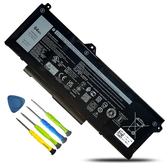 Alt view image 6 of 10 - BOWEIRUI GRT01 Battery for Dell Latitude 5421 5521 Battery Latitude 5431 5531 Precision 3561 3571 3581 3470 Series Laptop 00P3TJ 0P3TJ 0R05P0 R05P0 05RGW 15.2V 64Wh 4000mAh 4-Cells