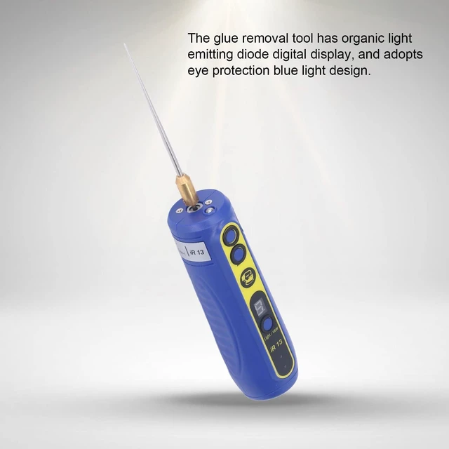 Alt view image 10 of 10 - Electric Glue Removal Tool, IR13 Mobile Phone LCD Screen Hard Glue Remover 4 Levels Adjustable Electric Glue Removal Tool, Dry Glue for Mobile Phones Degumming