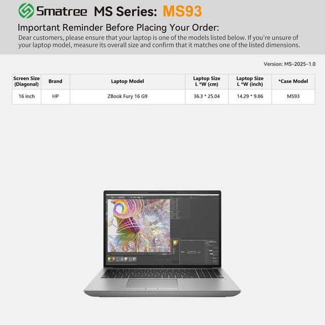 Alt view image 7 of 10 - Smatree MS93 Hard EVA Protective Sleeve Case with Stand Compatible for 16 inch HP ZBook Fury 16 G10/G9 Mobile Workstation PC, Green