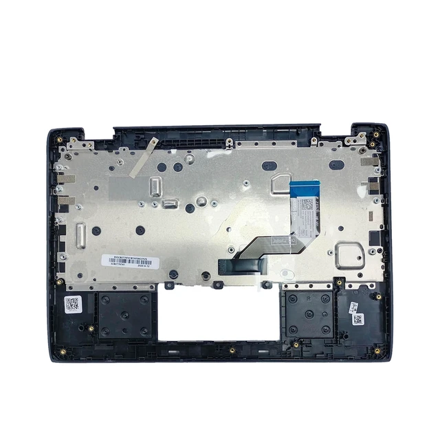 Alt view image 6 of 10 - Lyinsen Replacement for Lenovo Chromebook 100E 2nd Gen 81MA Laptop Upper Case Palmrest Non-Backlit Keyboard Assembly Part 11.6" 5CB0T79741 Top Cover Black