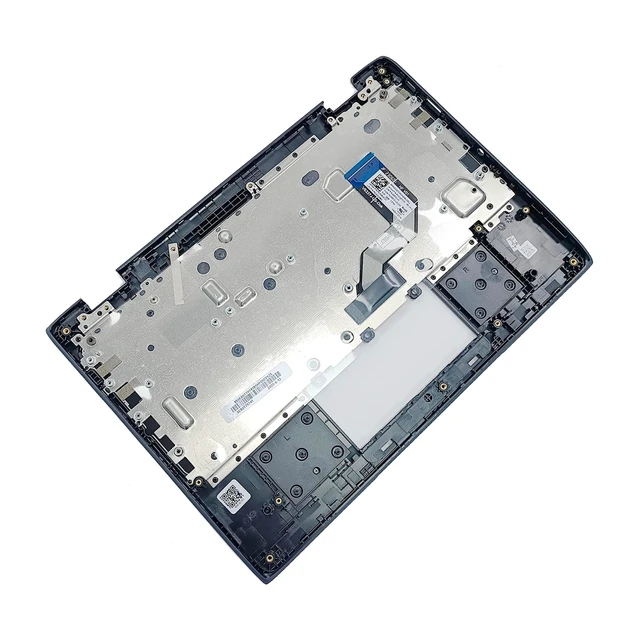 Alt view image 10 of 10 - Lyinsen Replacement for Lenovo Chromebook 100E 2nd Gen 81MA Laptop Upper Case Palmrest Non-Backlit Keyboard Assembly Part 11.6" 5CB0T79741 Top Cover Black