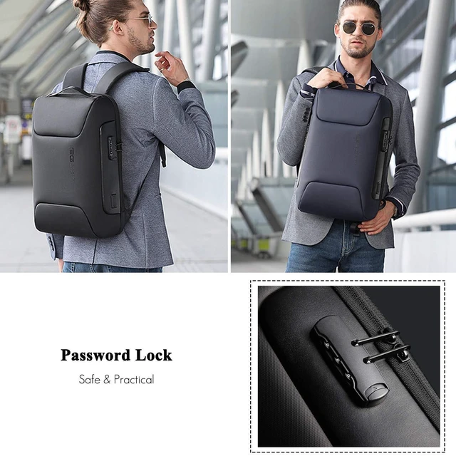 Alt view image 10 of 10 - FANDARE Laptop Backpack Business Anti-Theft Daypacks Travel Large Backpack with USB Charging Port Waterproof Computer Bag for Women & Men Fits 15.6 Inch Notebook Black