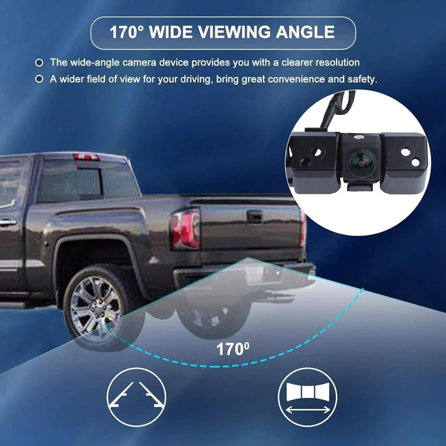 Alt view image 10 of 10 - Rear View Reverse Backup Camera for 2016 2017 2018 2019 Chevy Chevrolet Silverado GMC Sierra 1500 2500 3500 Safety Parking Assist Camera Replace 84062896, 23363727, 84032513, 590111, PAC100