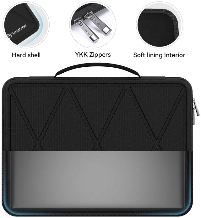 Alt view image 10 of 10 - Smatree Hard EVA Protective Sleeve Case Compatible for 14.4 inch Microsoft Surface Laptop Studio 2 Anti-Shock Bag (X8257)