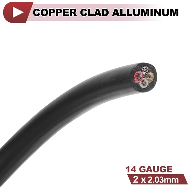 Alt view image 9 of 10 - HEROFFIX 1 Pcs Ground Wire Fully Insulated& Soft Touch Jacket Power Wire 20m Black TC 14AWG 4 Conductor