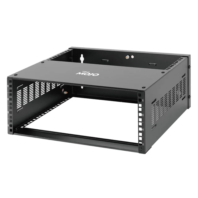 Alt view image 6 of 10 - Tecmojo 4U Wall Mount Rack,4U Rack 13.9 inch Depth,132lbs(60kg) Weight Capacity,19" Network Rack for Shallow Server and IT Equipment, Network Switches,Patch Panel Bracket,Black