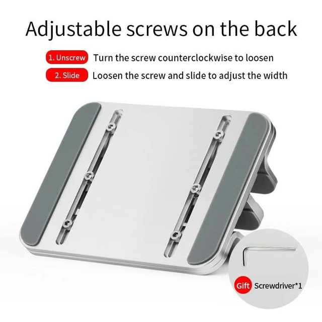 Alt view image 9 of 10 - DC DREWCHAN Aluminum Alloy Double Slot Storage Port Vertical Laptop Standlaptop stand for deskadjustable laptop standApplicable to all MacBook models
