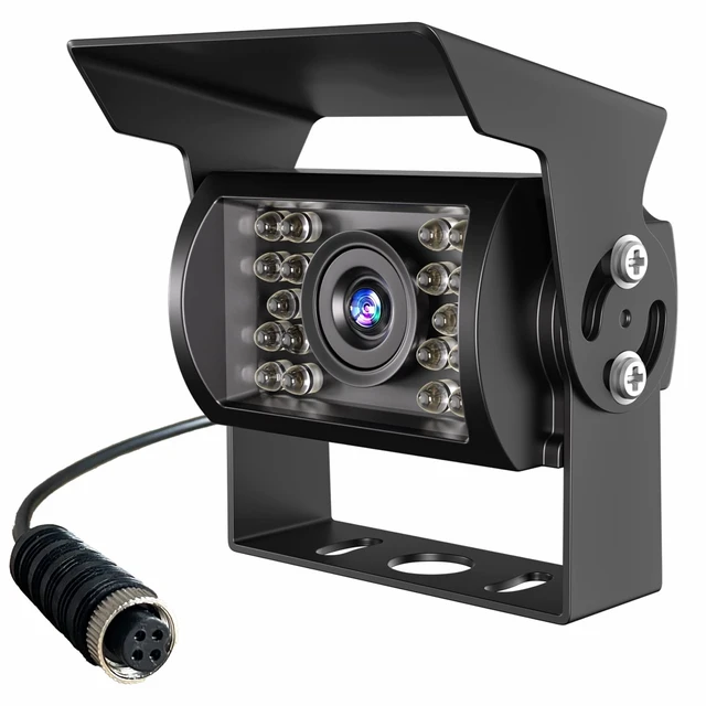Alt view image 6 of 10 - AHD 1080P HD Backup Camera, IP69 Waterproof IR Night Vision Wide View Angle Reversing Rear View Camera with GX12 M12 4 Pin Connector for Monitor, for RV Truck Trailer Pickup Camper Bus Van Tractor