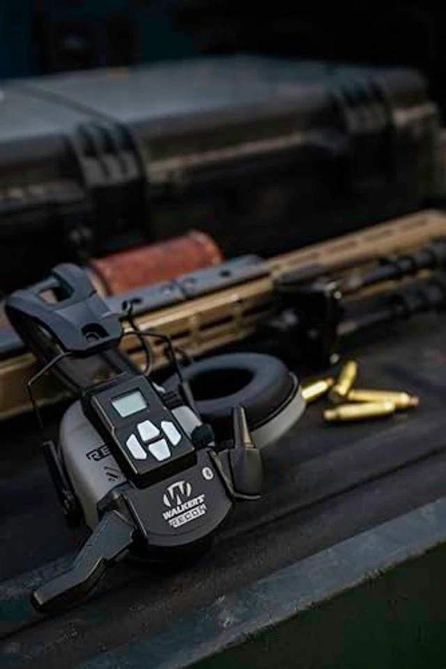 Alt view image 8 of 10 - Walker's Recon Walkie-Talkie Hybrid Comms^^ Bluetooth GPRS Wireless 3-Mile Distance Range Shooting Outdoor Communicator for Recon Shooting Muffs, 3 AAA Batteries Included