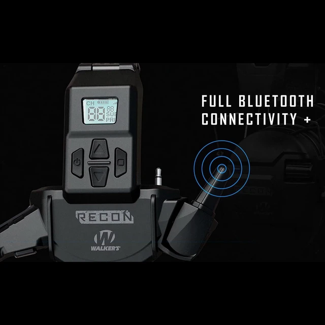 Alt view image 9 of 10 - Walker's Recon Walkie-Talkie Hybrid Comms^^ Bluetooth GPRS Wireless 3-Mile Distance Range Shooting Outdoor Communicator for Recon Shooting Muffs, 3 AAA Batteries Included