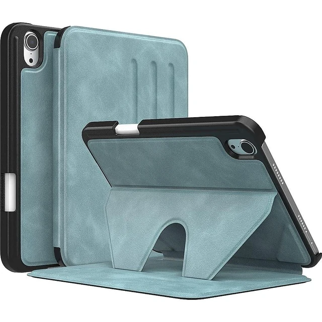 Alt view image 6 of 10 - Sahara - Multi-Angle Case for iPad mini (A17 Pro) and iPad mini (6th Generation 2021), Aqua, (TB00046)