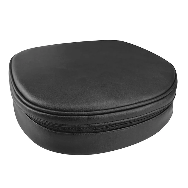 Alt view image 7 of 10 - Geekria Headphones Pouch Compatible with AirPods Max Case, Soft Shell Replacement Protective Travel Carrying Bag with Cable Storage (Black)