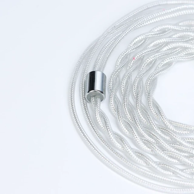 Alt view image 8 of 10 - ARTTI Spark Earphone Upgrade Cable 2 Cores 244 Strands Silver-Plated Copper 7N OCC HiFi IEM Cable 2.5/3.5/4.4mm 3in1 Plug 2pin/MMCX/QDC Cable (Silver, QDC Straight Plug)