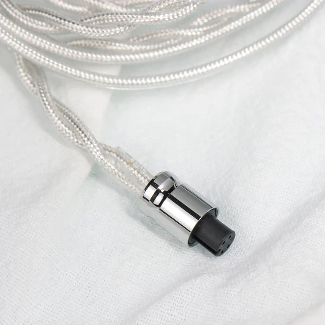Alt view image 10 of 10 - ARTTI Spark Earphone Upgrade Cable 2 Cores 244 Strands Silver-Plated Copper 7N OCC HiFi IEM Cable 2.5/3.5/4.4mm 3in1 Plug 2pin/MMCX/QDC Cable (Silver, QDC Straight Plug)