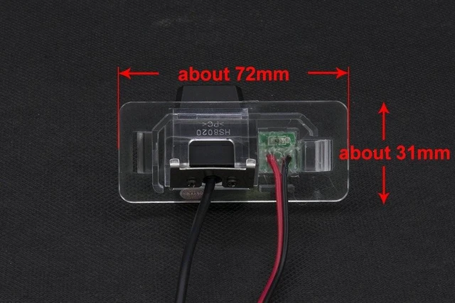 Alt view image 8 of 10 - 1280p Super Pro Waterproof Car Rear View Backup License Plate Light Camera Viewing Angle Night Vision for BMW X /1/3/5 Series E90 E91 E92 530I 530Li 320i 328i/X1 X3 X5 X6 M3 M1 E39 E46 E91 E88 E53