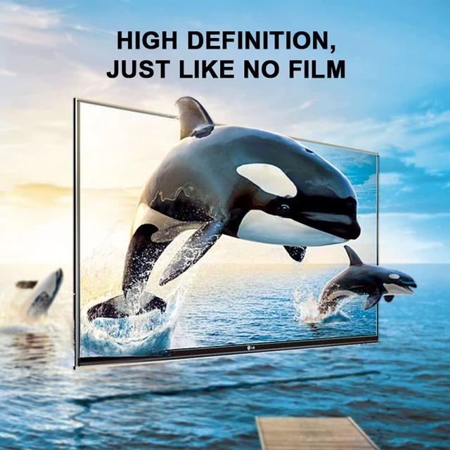 Alt view image 9 of 10 - TYRHMY Anti Glare Screen Protector for 43 Inches TV Monitor. Filter Out Blue Light That Relieve Computer Eye Strain And Help You Sleep Better