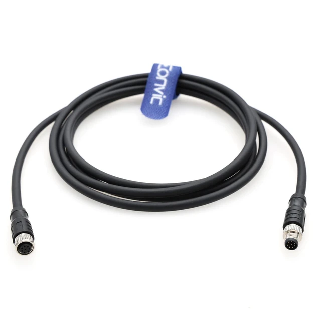 Alt view image 7 of 8 - M8 8 Pin A Code Male to Female Aviation Sensor Cable Waterproof Shielded Electrical Cable for Industrial Automation Control Fieldbus Network 3m