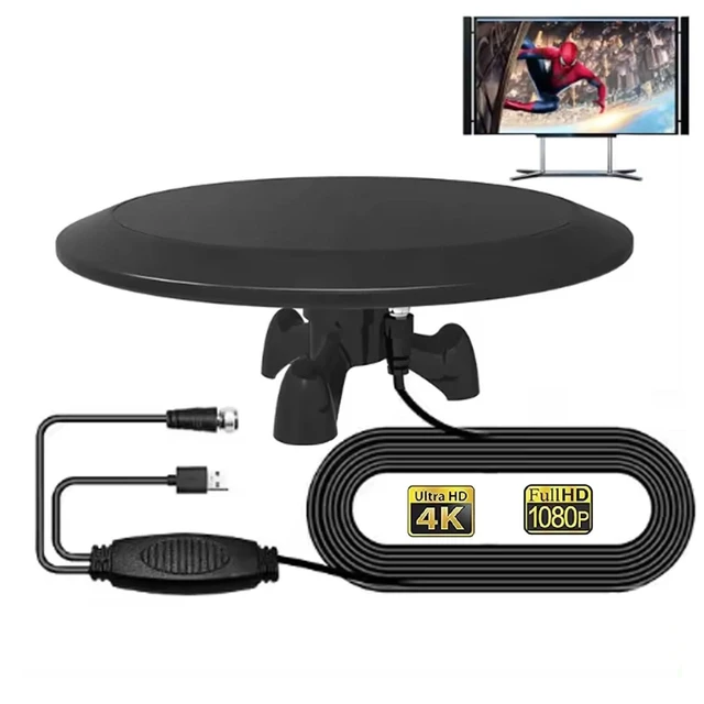 Alt view image 7 of 10 - Omni Directional Outdoor TV Antenna for Smart TV, Long Range Outside/Inside HDTV Antennas for Camper RV Boat with 32ft Coaxial Cable