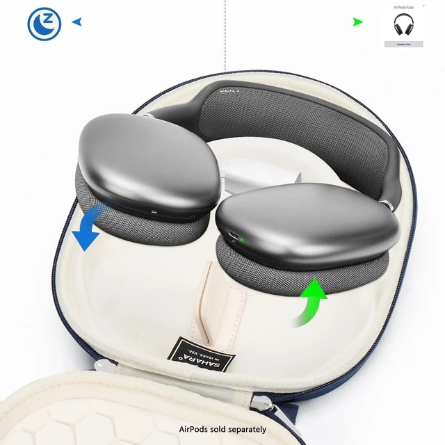 Alt view image 10 of 10 - SaharaCase - Carry Case for Airpods Max, Midnight Blue, (HP00194)