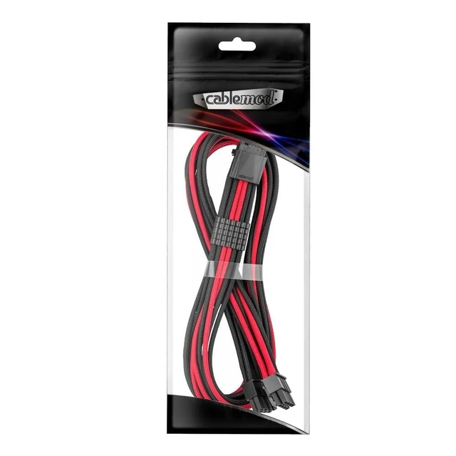 Alt view image 8 of 8 - CableMod E-Series Pro ModFlex Sleeved 12V-2x6 12VHPWR StealthSense PCIe Cable for EVGA G/G+ / P/P+ / T (Black + Red, 16-pin to Dual 8-pin, 60cm)