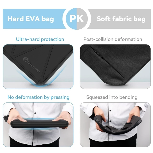Alt view image 10 of 10 - Smatree Hard EVA Protective Sleeve Case Compatible for 15.6 inch HP EliteBook 650/655, ProBook 450/455, ZBook Power G9/G10/G10A Laptop (A1600)