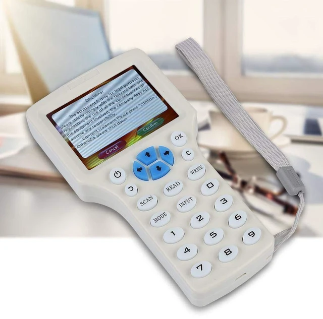 Alt view image 9 of 10 - Bewinner 9 Frequency Handheld RFID Copier ID IC Reader Writer Duplicator Multifunctional Copy Encrypted NFC Smart Card RFID Copier ID/IC Reader Writer with HD 3.2 Inch Full Color Screen