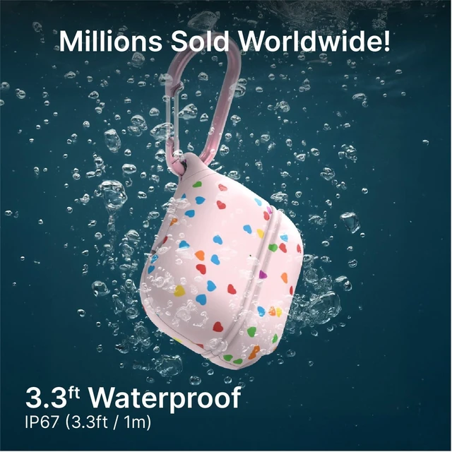 Alt view image 8 of 10 - Catalyst Case for AirPods Pro 3, Waterproof IP67 & Drop-Proof Silicone Case Cover for Apple Airpod Pro 3, Wireless Charging Compatible, One-Piece Design with Carabiner for Active Life