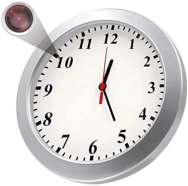 Alt view image 6 of 10 - Pelay Hidden Camera Detector Wall Clock 1080P No WiFi Security Camera Nanny Cam Video Recorder with Motion Detection, No Audio Home/Office Surveillance