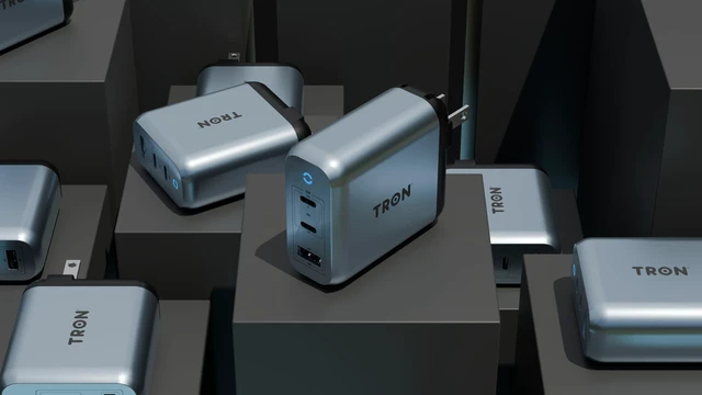 Alt view image 10 of 10 - TRON 70W Power Adapter, Universal Compatibility, CNC Aluminum Construction, Fast Charging for iPhone, iPad, MacBook, Android, TR78